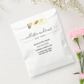 ブラックホワイトカジュアルクラフトビジネス包装 フェイバーバッグ (封をした状態)