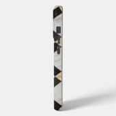 ブラックホワイトゴールドパターン大理石 Case-Mate iPhoneケース (裏面 / 左)