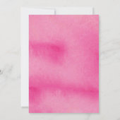 ブラックホワイトストライプ フラワーブライダルシャワー招待状 招待状 (裏面)