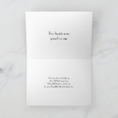 ブラックホワイトドットウェディングサンクス サンキューカード (内部)