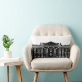 ブラックホワイトハウスランバーピロー ランバークッション (椅子)