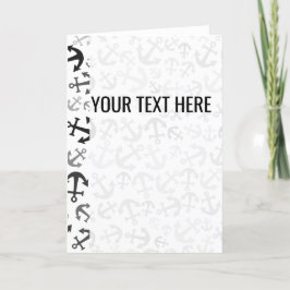 ブラックホワイトマリンアンカーパターン発表 案内状