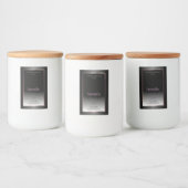 ブラックホワイト製品ラベル ルミナス パープルフレーム フードラベル (ボトル)