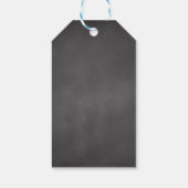 ブラックホワイト ウェディング メイソンジャー ブラックボード ギフトタグ (裏面)