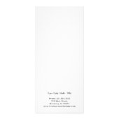 ブラックホワイト シンプル サービスメニュー ロゴ 価格表 ラックカード (裏面)