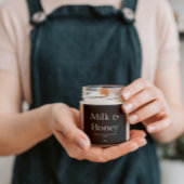 ブラックホワイト ナチュラルワックス キャンドル パッケージング スクエアシール