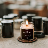 ブラックホワイト ナチュラルワックス キャンドル パッケージング スクエアシール