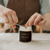 ブラックホワイト ナチュラルワックス キャンドル パッケージング スクエアシール