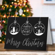 ブラックホワイト メリークリスマス