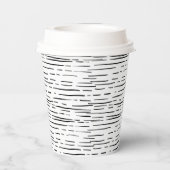 ブラックホワイト モダン寿司 大人誕生日 紙コップ (裏面)