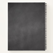 ブラックホワイト レシピ ウェディング ノートブック (裏面)