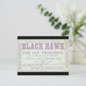 ブラックホーククリッパー帆走1900 ポストカード (スタンド正面)