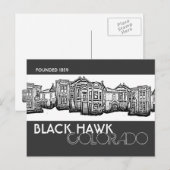 ブラックホークコロラド旧市街建物葉書 ポストカード (正面/裏面)