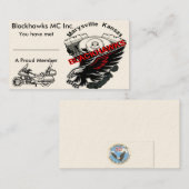ブラックホークスの名刺のGoldwingの版 名刺 (正面/裏面)