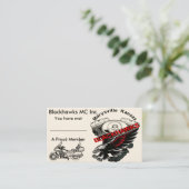 ブラックホークスの名刺のGoldwingの版 名刺 (スタンド正面)