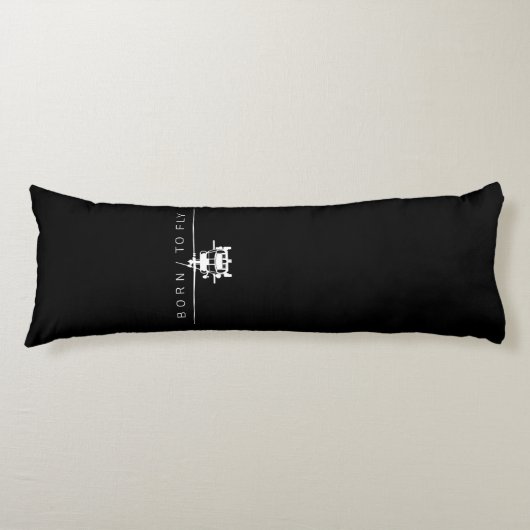 ブラックホーク軍隊航空ヘリコプターパイロットギフト ボディピロー (正面)