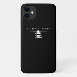ブラックホーク軍隊航空ヘリコプターパイロットギフト iPhone 11 ケース