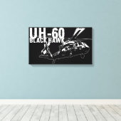 ブラックホーク キャンバスプリント (インサイチュ (ウッドフロア))