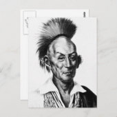 ブラックホーク~サックソークインディアンチーフ ポストカード (正面/裏面)