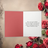 ブラックホースとハートと花バレンタインデー シーズンカード