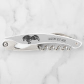 ブラックホースウェイターのコルクカスタムネジ付き文字 ソムリエナイフ (正面)