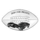 ブラックホースサッカーカスタム文字 アメリカンフットボール (正面)