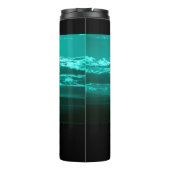 ブラックホースティール（緑がかった色）スカイアンドウォーター タンブラー (裏面)