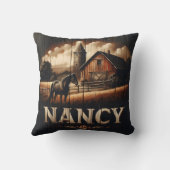 ブラックホースニアバーンアットナンシーファーム クッション (裏面)