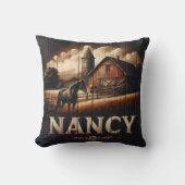 ブラックホースニアバーンアットナンシーファーム クッション (正面)