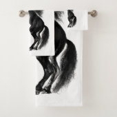 ブラックホースバスタオルカスタムズ文字 バスタオルセット (インサイチュ)