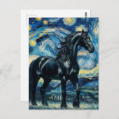 ブラックホースバンゴッホ ポストカード (正面/裏面)