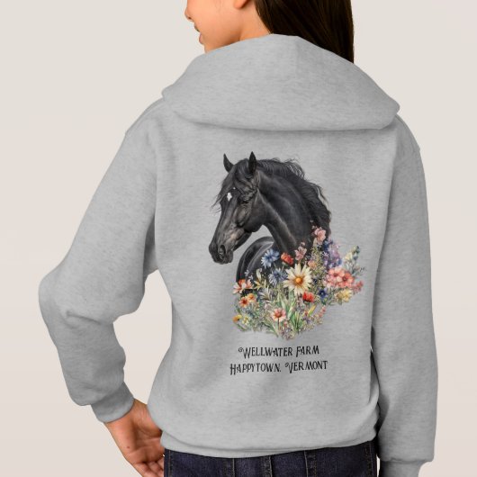 ブラックホースファーム名デザインオンバック (裏面)