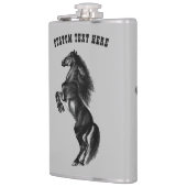ブラックホースフラスコカスタム文字 フラスク (左)