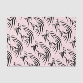 ブラックホースヘッドオンピンク 薄葉紙