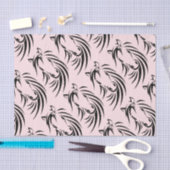 ブラックホースヘッドオンピンク 薄葉紙 (クラフト)