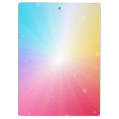 ブラックホースレインボーパステルエクエスお洒落トリアン クリップボード (裏面)