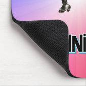 ブラックホースレインボーパステルエクエスお洒落トリアン マウスパッド (コーナー)