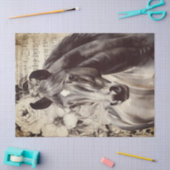 ブラックホース水の色の切り離しティッシュペーパー 薄葉紙 (クラフト)