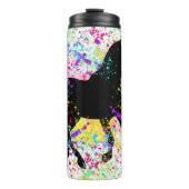 ブラックホース絵を描（ばちゃばちゃ）跳ねる タンブラー (正面)