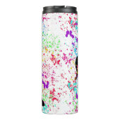 ブラックホース絵を描（ばちゃばちゃ）跳ねる タンブラー (裏面)