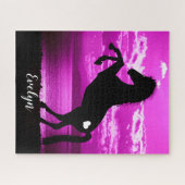 ブラックホース飼育パープルスカイパズル ジグソーパズル (横)