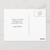 ブラックホース384誕生日はがき ポストカード (裏面)