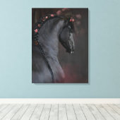ブラックホース – キャンバスプリント (インサイチュ (ウッドフロア))