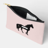 ブラックホース&ママ、誕生日、ピかわいらしッスタイリッシュク アクセサリーポーチ (見開き)