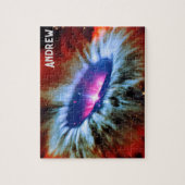 ブラックホールと赤いシンフォニー爆発宇宙 ジグソーパズル (縦)