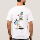 ブラックホールにステップ Tシャツ (裏面)