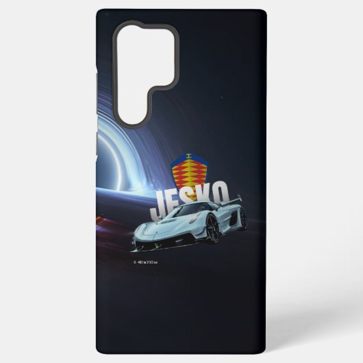 ブラックホールに浮かぶハイパーカー SAMSUNG GALAXYケース (裏面)