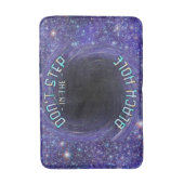 ブラックホールのおもしろいな宇宙の天文学のノベルティ バスマット (正面縦)