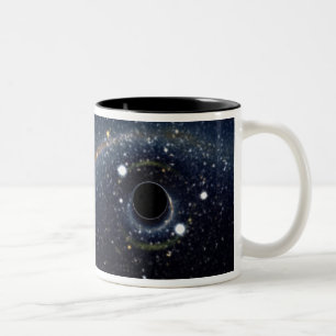 ブラックホールのアインシュタインのリングNASA ツートーンマグカップ