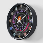 ブラックホールのシステムに入太陽のる 壁時計 (傾斜)